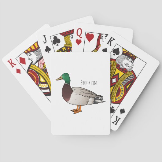 Jeu De Cartes Illustration du canard de Majard (dos)