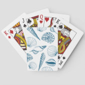 Jeu De Cartes Illustration du coquillage bleu (dos)