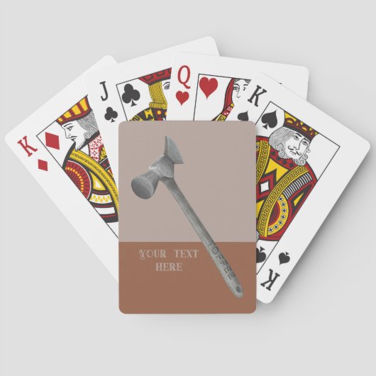 Jeu De Cartes Illustration du marteau de café (dos)