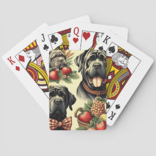 Jeu De Cartes Illustration du Mastiff napolitain vintage