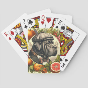 Jeu De Cartes Illustration du Mastiff napolitain vintage