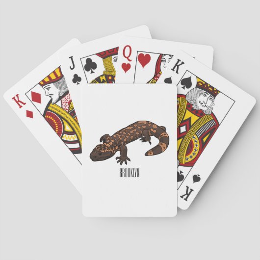 Jeu De Cartes Illustration du monstre Gila (dos)