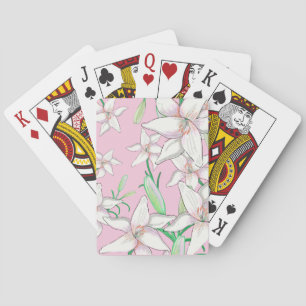Jeu De Cartes Illustration d'un Arrière - plan rose