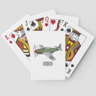 Jeu De Cartes Illustration d'un avion militaire