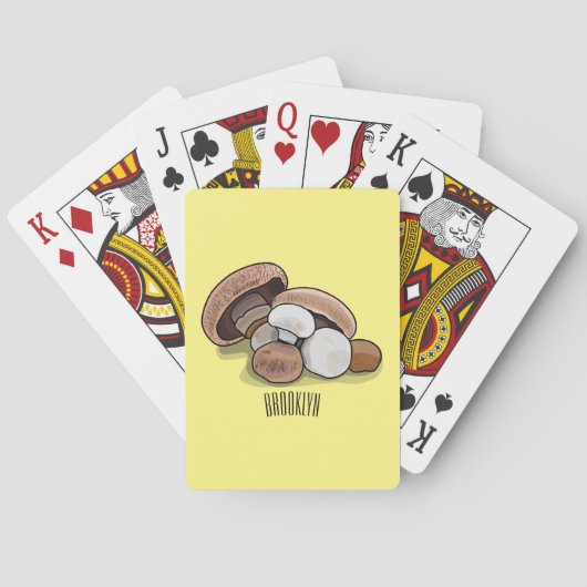 Jeu De Cartes Illustration d'un champignon (dos)