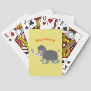Jeu De Cartes Illustration d'un mammouth laineux mou