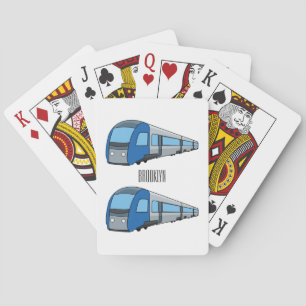 Jeu De Cartes Illustration d'un train électrique