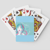 Jeu De Cartes Illustration d'une femme artiste (dos)