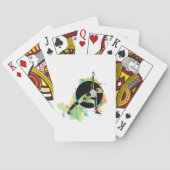 Jeu De Cartes Illustration d'une femme qui s'étire (dos)