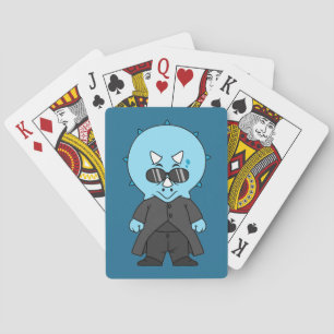 Jeu De Cartes Illustration D'Une Matrice Tricératops.