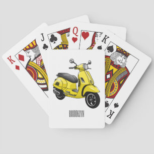 Jeu De Cartes Illustration d'une moto cyclable