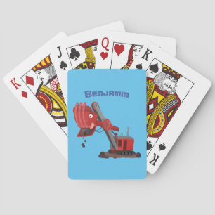 Jeu De Cartes Illustration d'une pelle à vapeur rouge mou