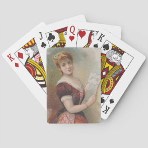 Jeu De Cartes Illustration élégante antique de la Saint-Valentin