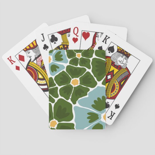 Jeu De Cartes Illustration florale (dos)