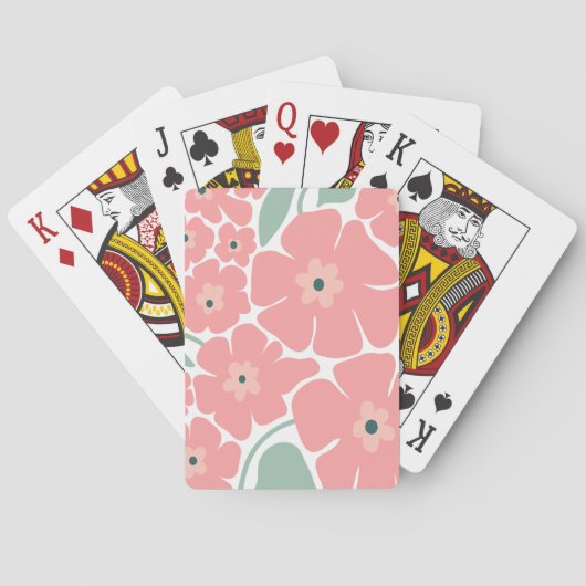 Jeu De Cartes Illustration florale (dos)