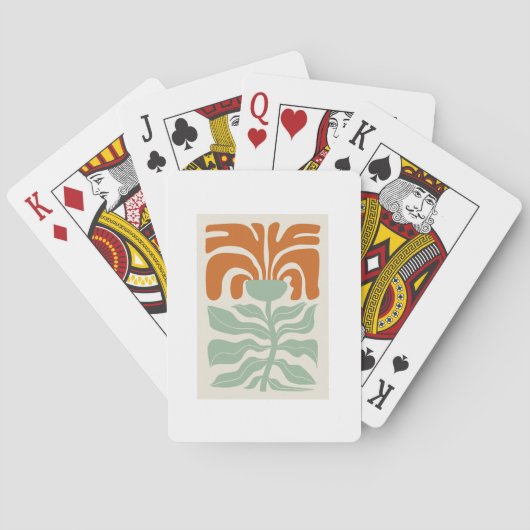 Jeu De Cartes Illustration florale d'art (dos)
