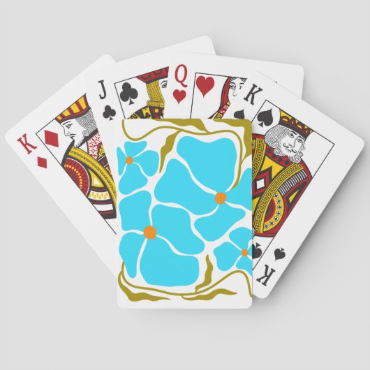 Jeu De Cartes Illustration florale d'art (dos)