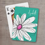 Jeu De Cartes Illustration florale tendance - rose et vert<br><div class="desc">Un morceau d'art zen et fantaisiste,  hipster. Vous pouvez ajouter un nom,  un monogramme ou un autre texte personnalisé. Si vous avez besoin de déplacer l'art autour,  cliquez sur le bouton personnaliser pour apporter des modifications.</div>