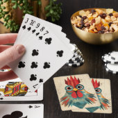Jeu De Cartes Illustration géométrique du coq (In Situ)