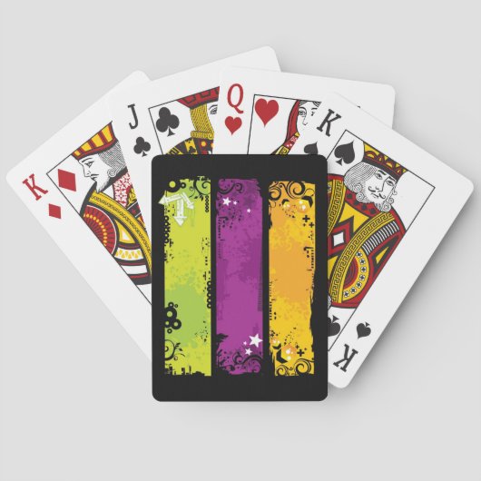 Jeu De Cartes Illustration Grunge Banners (dos)