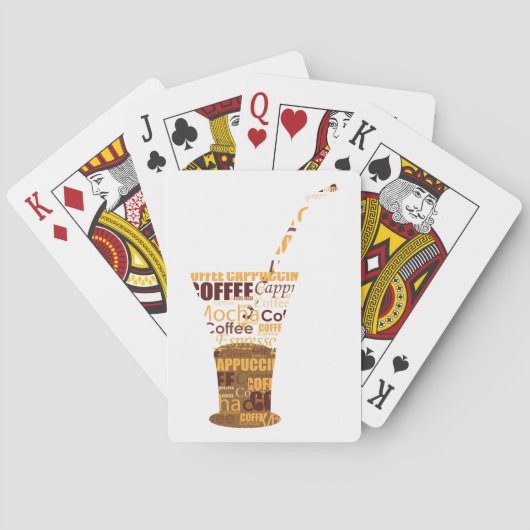 Jeu De Cartes Illustration moderne du café (dos)