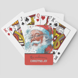 Jeu De Cartes Illustration Père Noël personnalisable