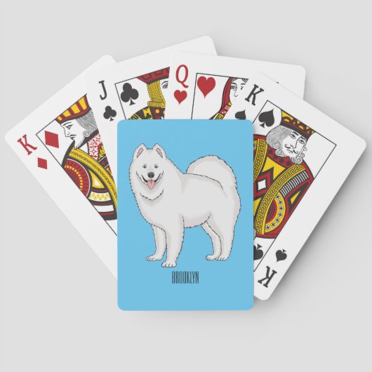 Jeu De Cartes Illustration Samoyed dog (dos)
