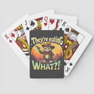 Jeu De Cartes Ils mangent ce Trump Election Cat Cowboy