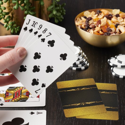 Jeu De Cartes Image Arrière - plan Gold Frame (In Situ)