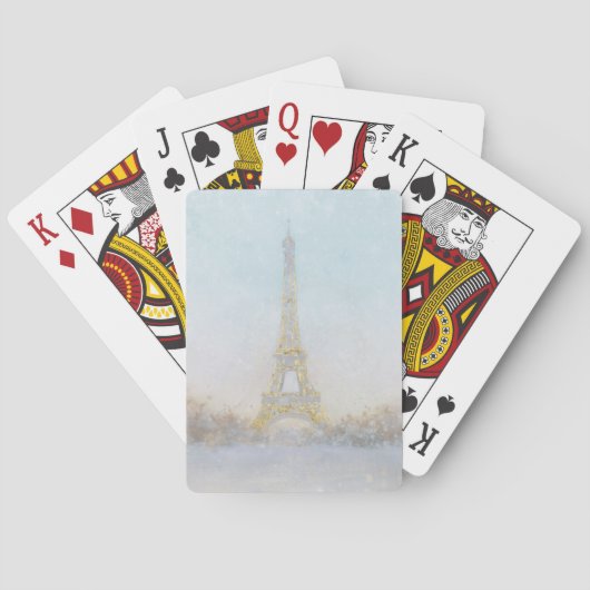 Jeu De Cartes Image de l'aquarelle | d'Eiffel Towe (dos)