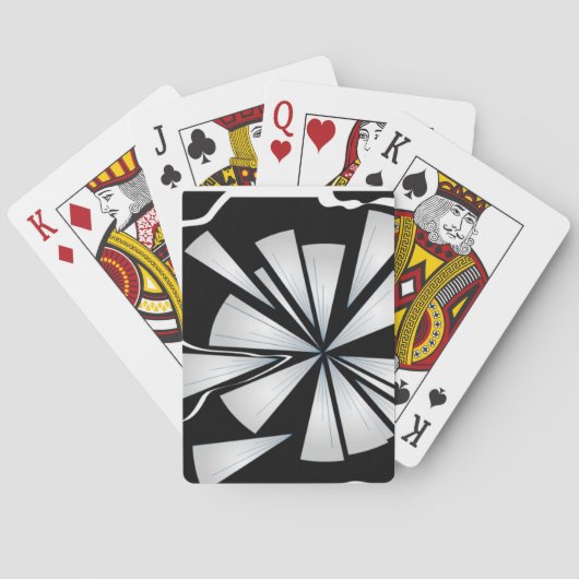 Jeu De Cartes Image numérique "brisée" de verre brisé (dos)