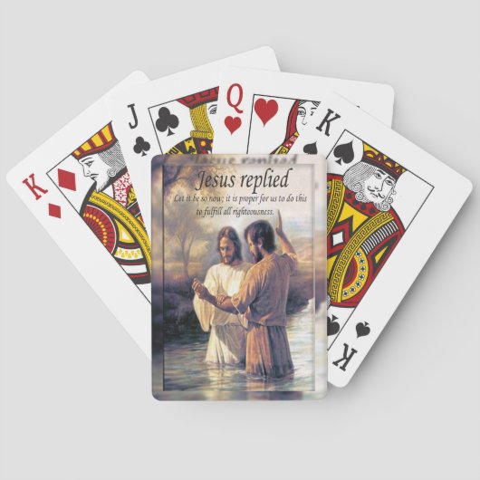 Jeu De Cartes Image une de baptême de Jésus-Christ (dos)