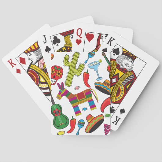 Jeu De Cartes Images mexicaines de partie de fiesta (dos)
