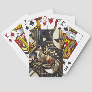 Jeu De Cartes Imaginaire Abstrait Fox Art