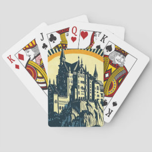 Jeu De Cartes Imaginaire Château médiéval - Style boisé japonais