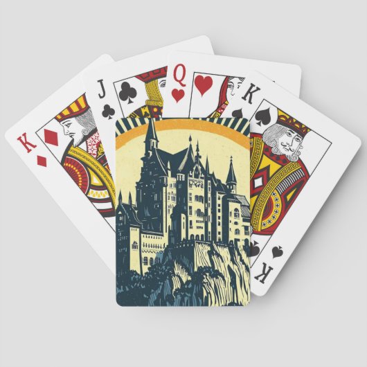 Jeu De Cartes Imaginaire Château médiéval - Style boisé japonais (dos)