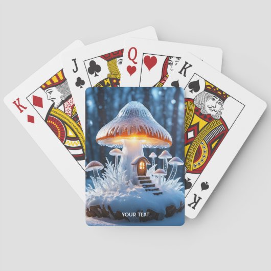 Jeu De Cartes Imaginaire Cute Mushroom House Ice (dos)