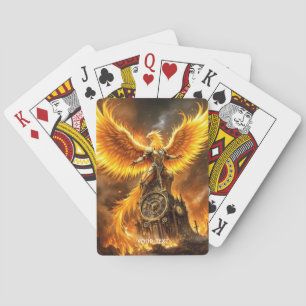Jeu De Cartes Imaginaire Cute Steampunk Flames Phoenix