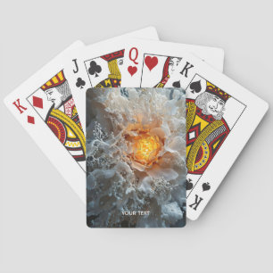 Jeu De Cartes Imaginaire mignon Abstrait blanc jaune