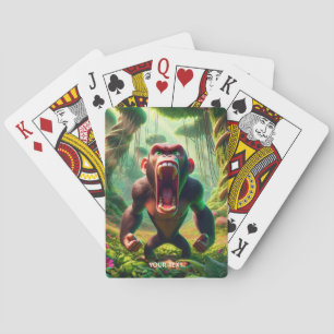 Jeu De Cartes Imaginaire mignon Angry Ape Jungle