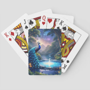 Jeu De Cartes Imaginaire mignon Nuit Poudre Peacock