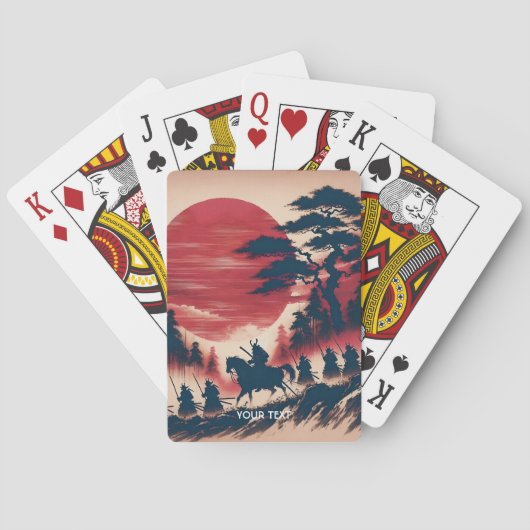 Jeu De Cartes Imaginaire mignon Samurai Sun Rising (dos)