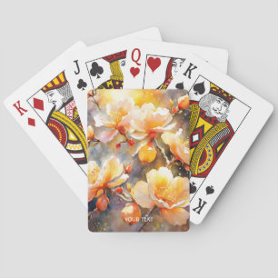 Jeu De Cartes Imaginaire mignonne Belle Fleur Jaune