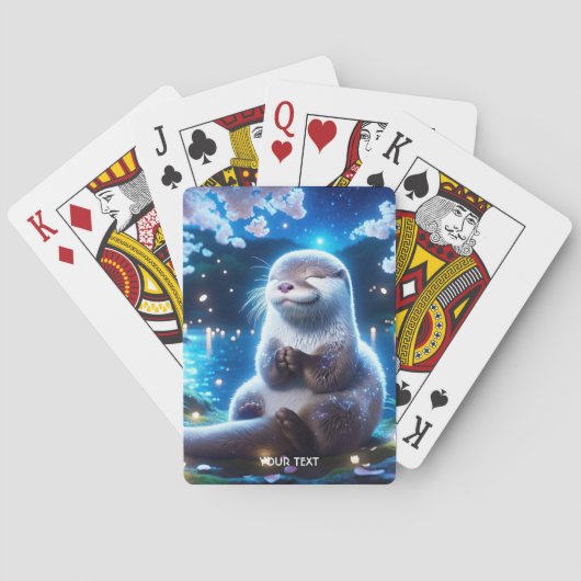 Jeu De Cartes Imaginaire Mignonne Bonne Nuit Otter (dos)