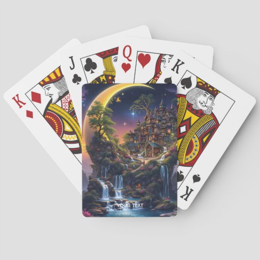 Jeu De Cartes Imaginaire Moon Waterfall Forest (dos)