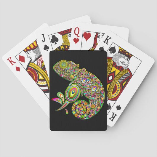 Jeu De Cartes Imaginaire psychédélique de Chameleon (dos)