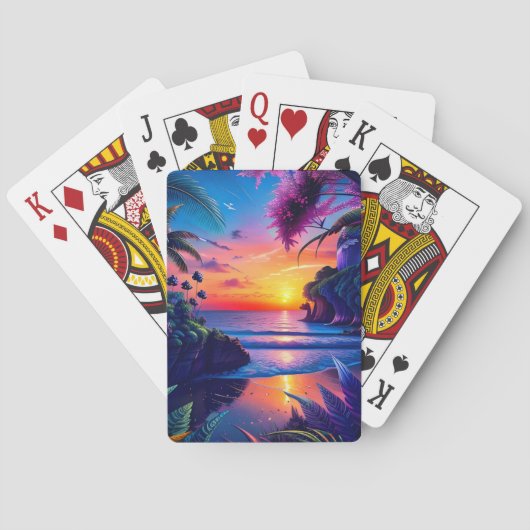 Jeu De Cartes Imaginaire Tropical Beach Two (dos)