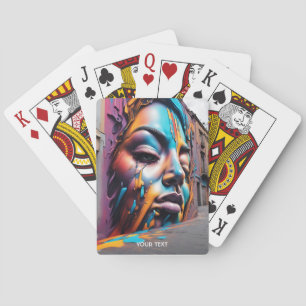 Jeu De Cartes Imaginaire Visage Vivid Street Art