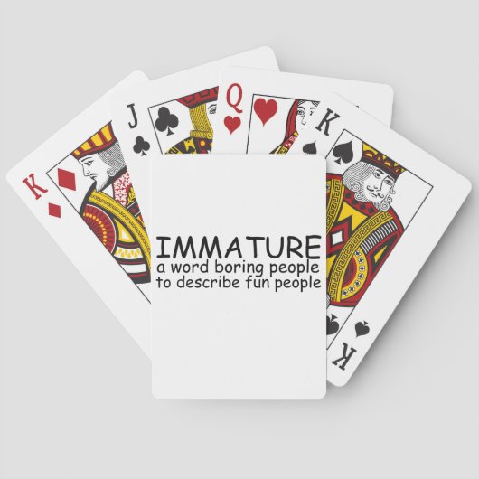 Jeu De Cartes Immature (dos)