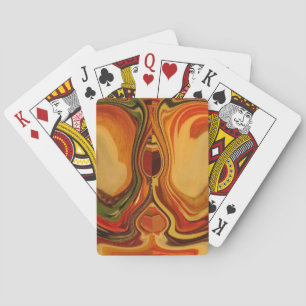 Jeu De Cartes Impression Abstraite de l'art de la rotation de la